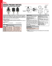 Thumbnail of document Data Sheet - A6 Durable Pressure Switch